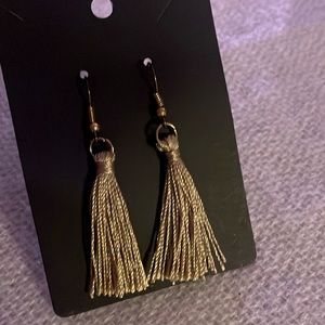 Brown tassel earrings